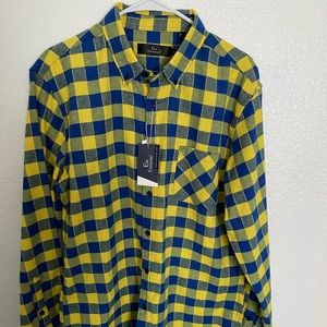 Yellow and blue flannel